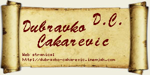 Dubravko Čakarević vizit kartica